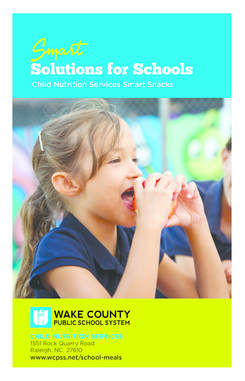 PictureWake County Child Nutrition Services Smart Solutions for Schools Order Form