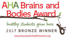 PictureAdvocates for Health in Action Brains and Bodies Bronze Award at Lead Mine Elementary School